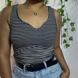Striped crop top